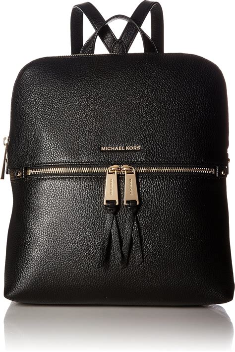 michael kors rhea zip medium backpack black|Michael Kors rhea backpack large.